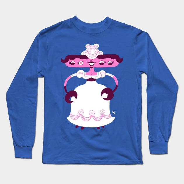 Monster Girl 3 Long Sleeve T-Shirt by washburnillustration